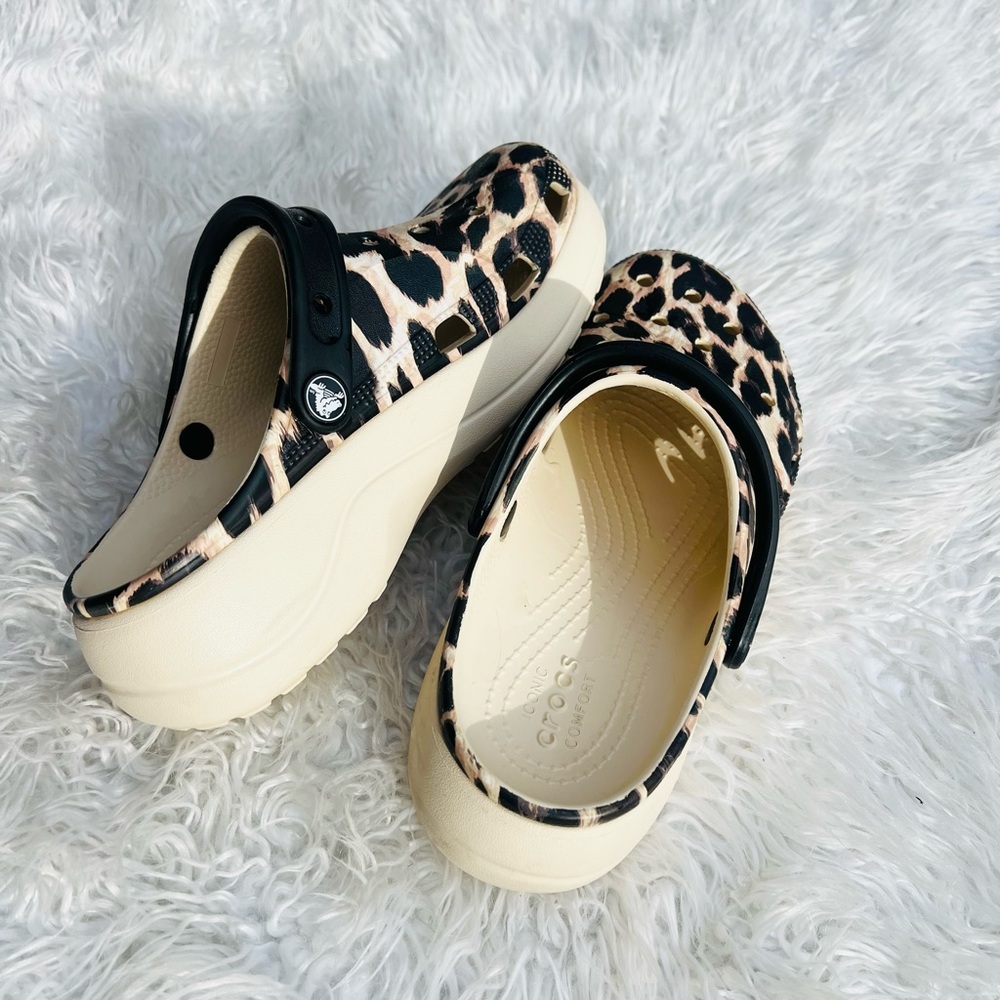 Crocs Platform Leopard Print Clogs | Animal Print… - image 14